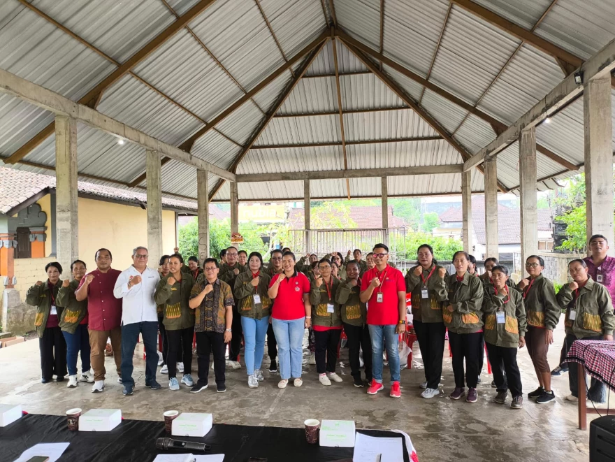 BIMBINGAN TEKNIS MEMASAK KEPADA TP PKK DESA DENBANTAS DARI DINAS KOPERASI UMKM PROVINSI BALI